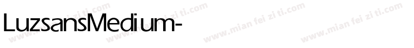 Luzsans Medium字体转换